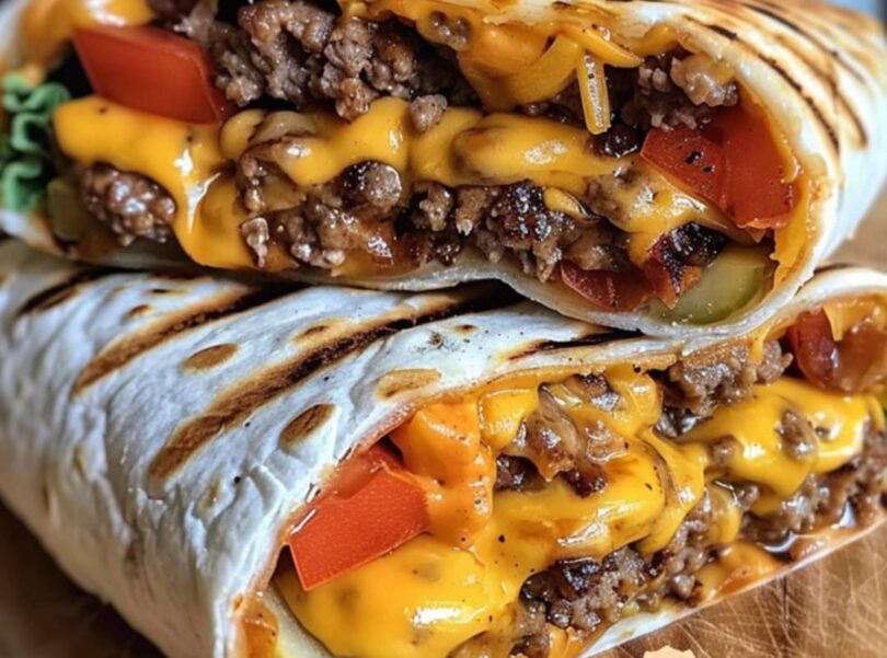 Grilled Cheeseburger Wraps - MAKINGOURLIFEMATTER